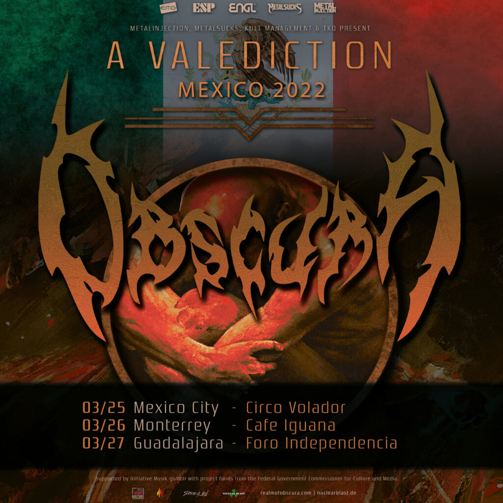 Oscura y su gira A Valediction México 2022