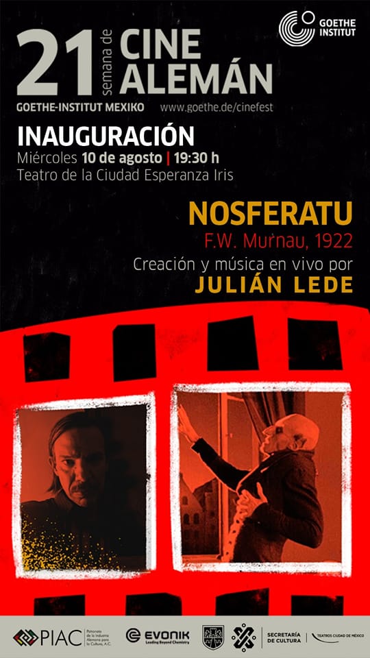 Julian Lede musicalizará Nosferatu en la Semana del Cine Alemán