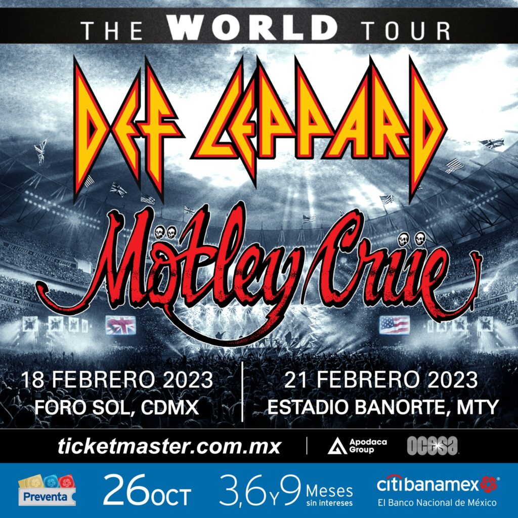 The World Tour de Def Leppard y Mötley Crüe en México