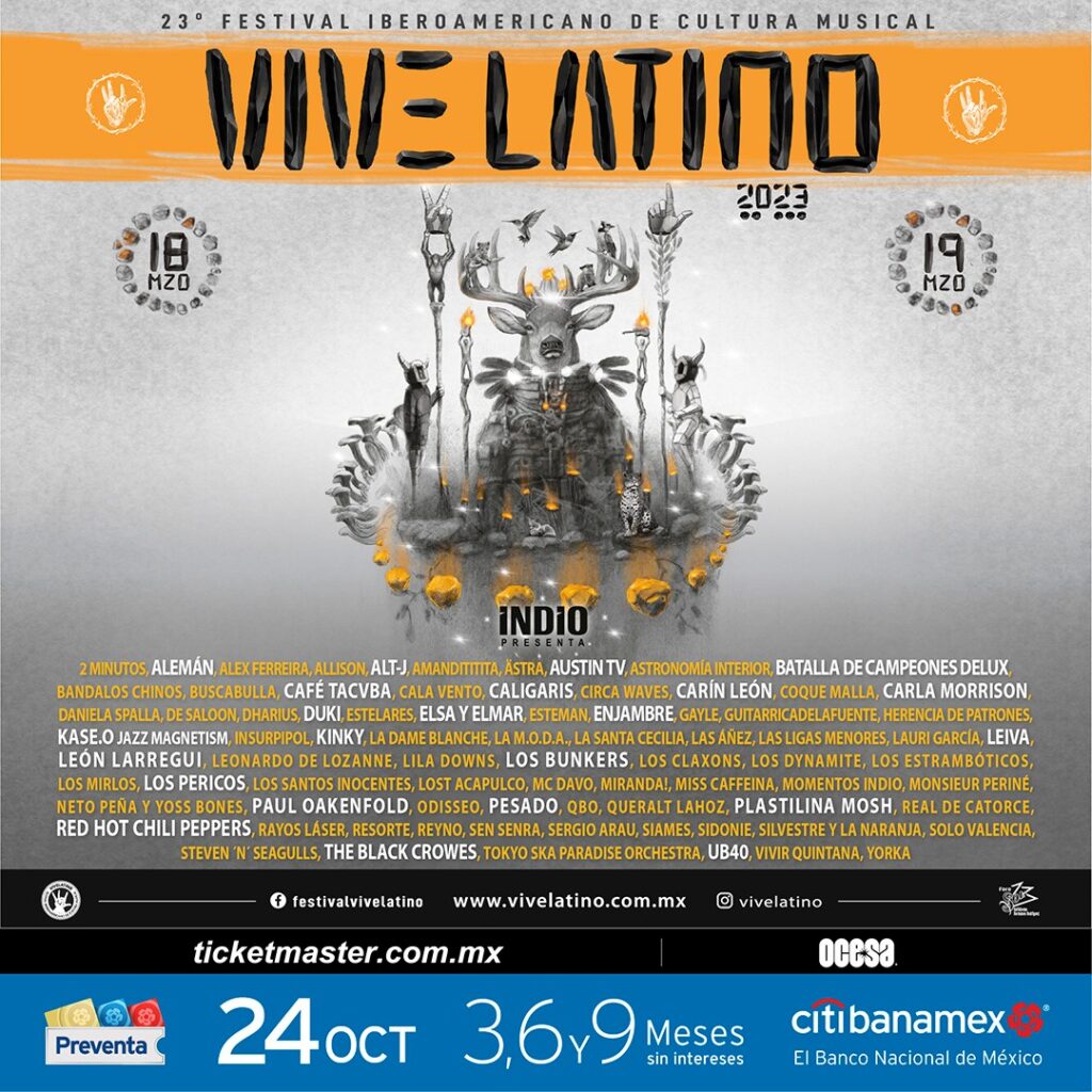 Cartel del Vive Latino 2023