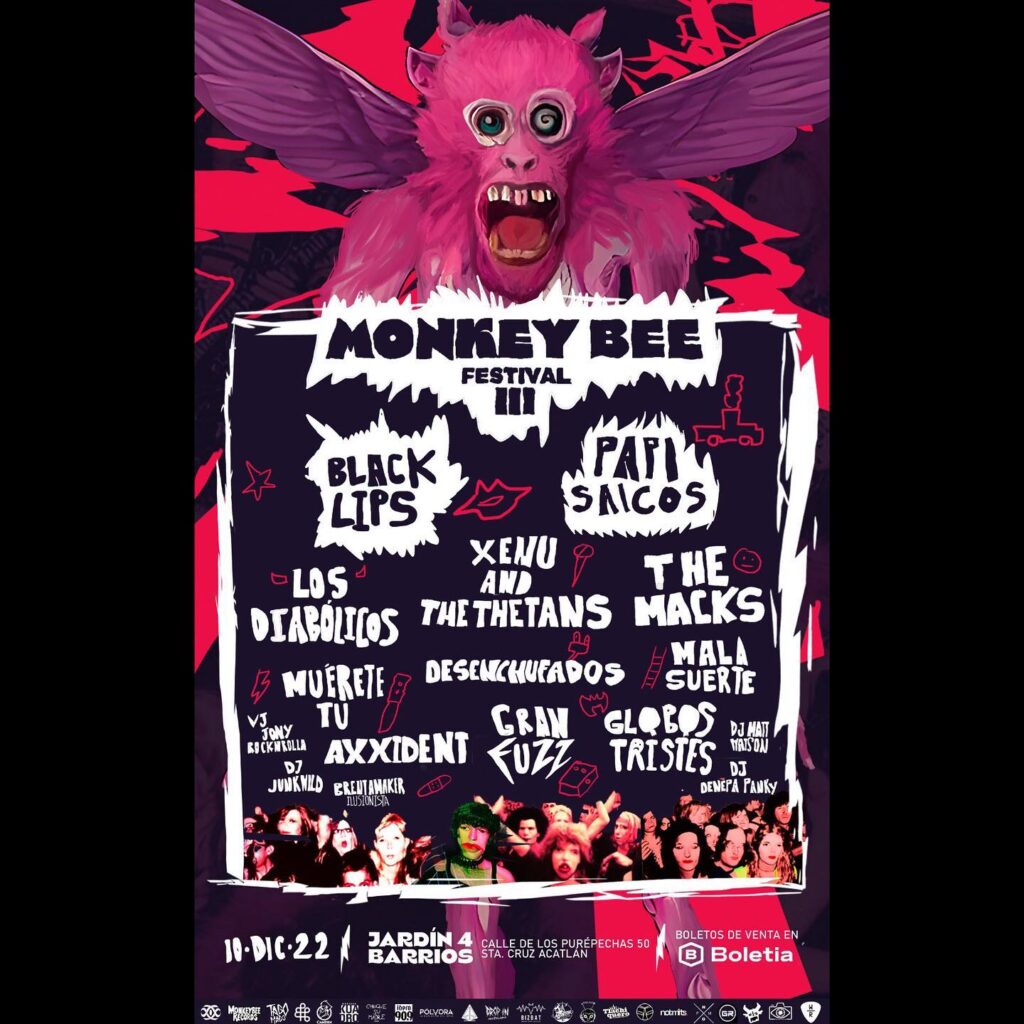 Cartel final del Monkeybee Festival 2022